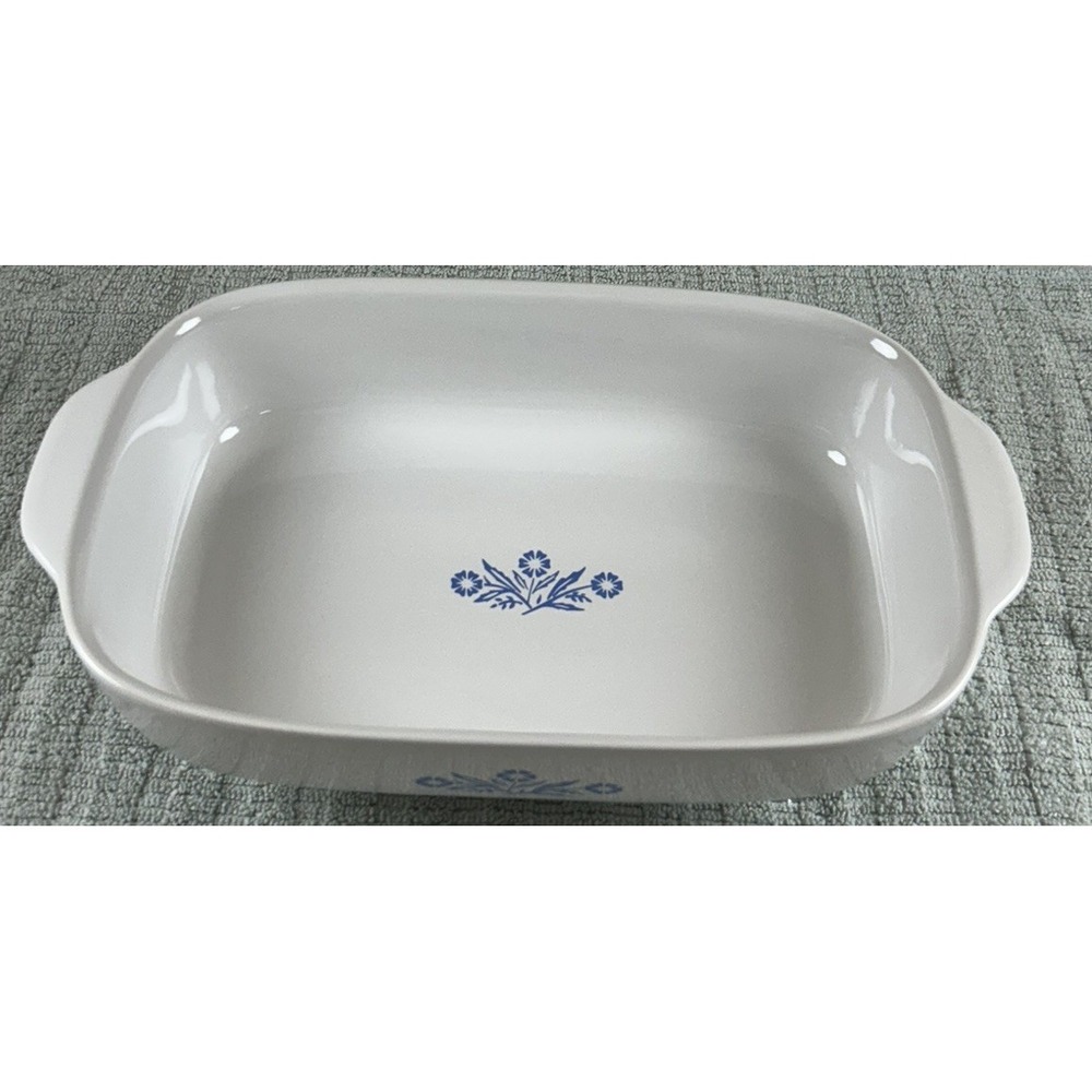 Corning Ware Blue Cornflower 60th Anniversary 2.5 Qt Double Handled Baking Dish
